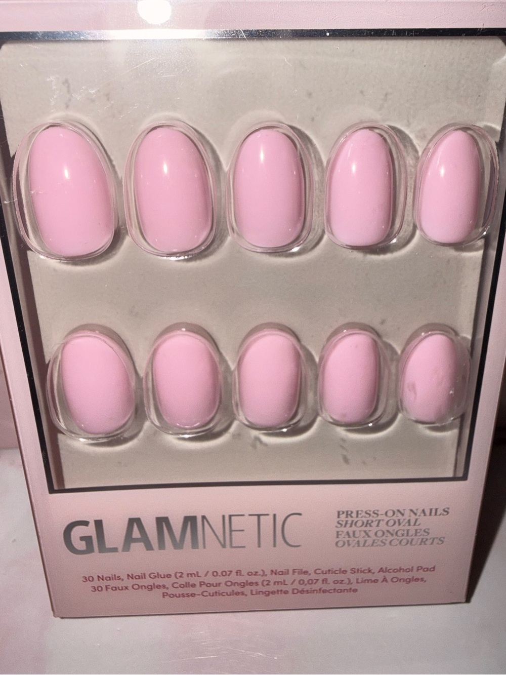 Glamnetic “Think Pink” Short Oval Press On Nails